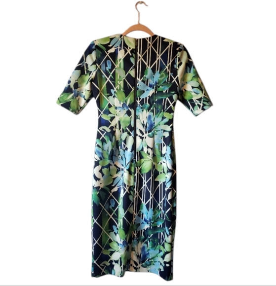 Vince Camuto Dress Floral Print 3/4 Sleeves - Picture 2 of 3